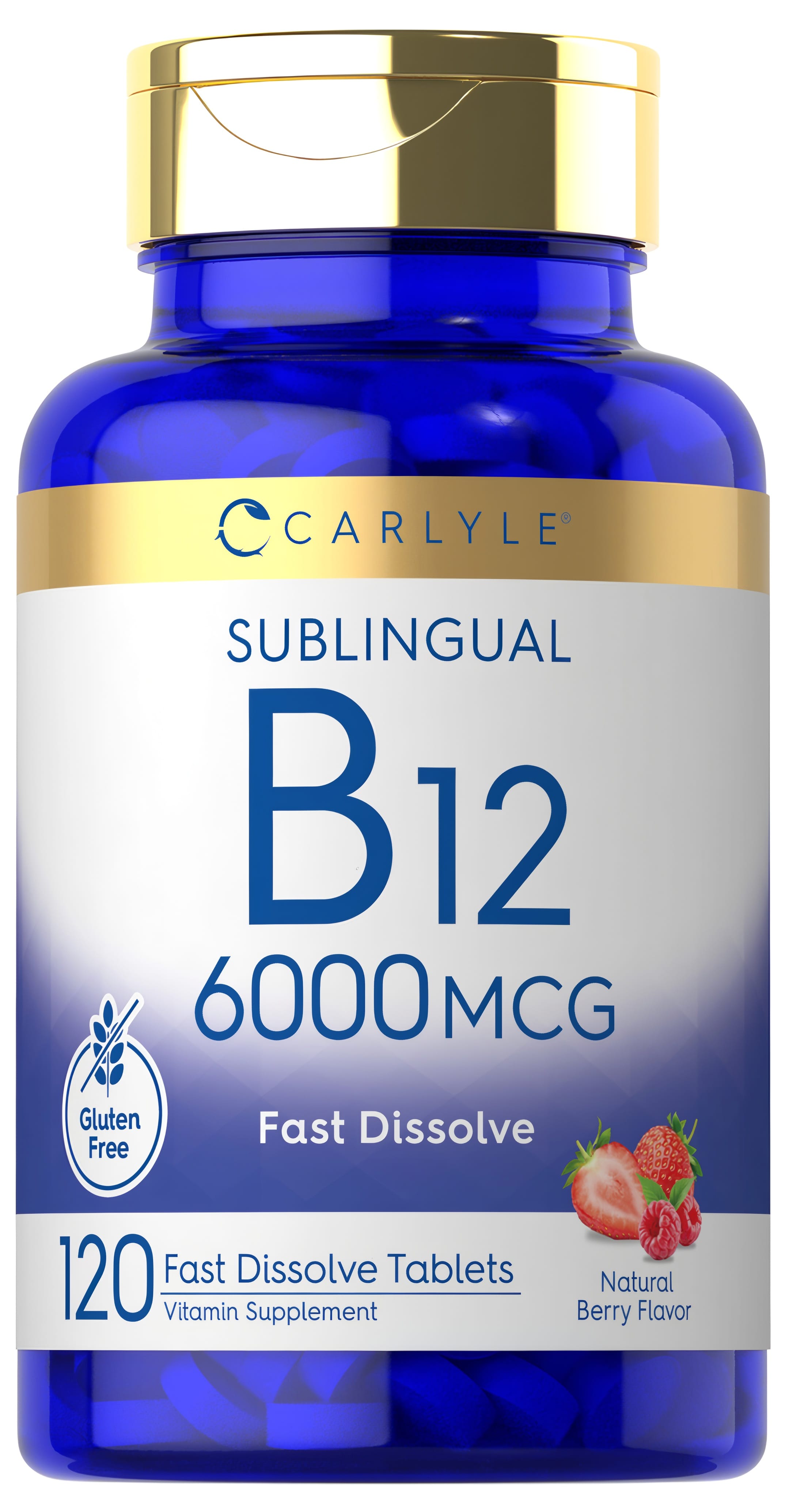 Methylcobalamin B-12 (Sublingual) (Natural Berry), 6000 mcg, 120 Fast Dissolve Tablets