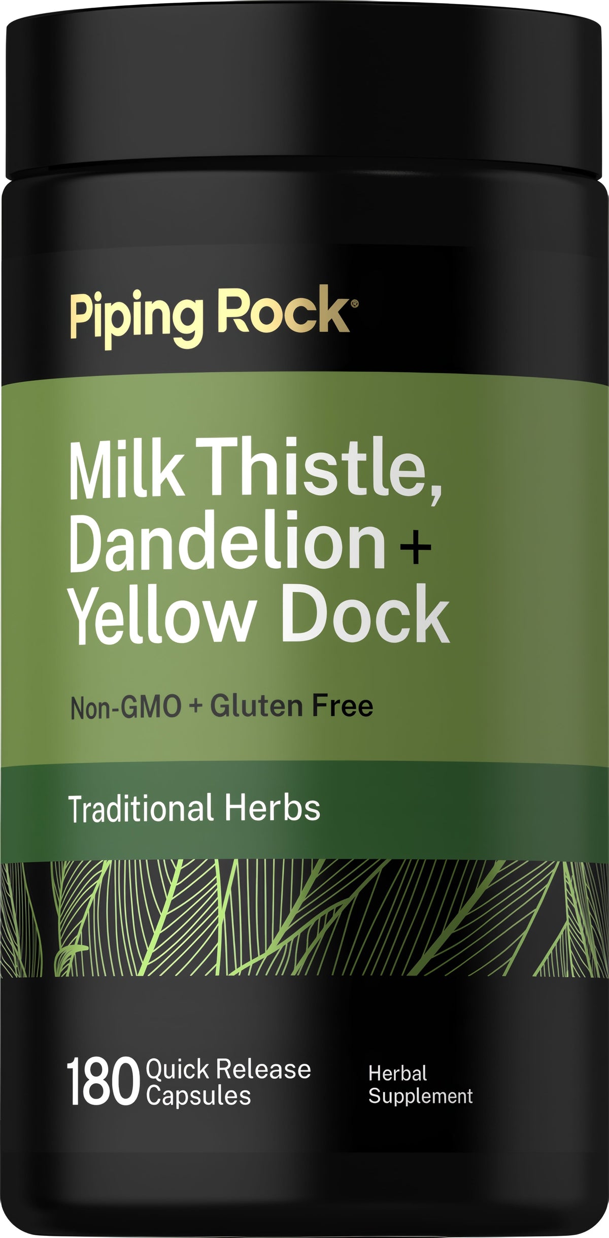 Milk Thistle, Dandelion & Yellow Dock, 180 Quick Release Capsules
