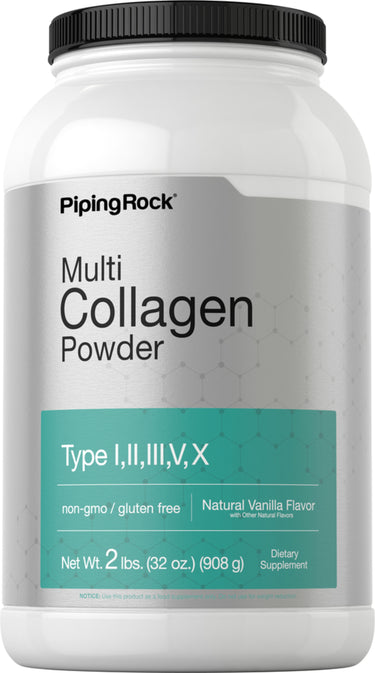 Multi Collagen Powder (Natural Vanilla), 2 lb (908 g) Bottle