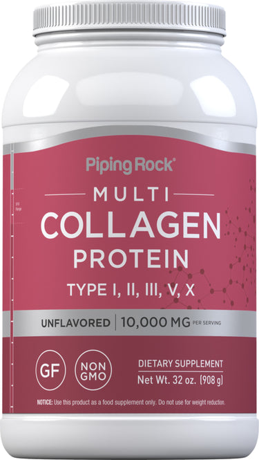 Multi Collagen Protein Powder, 10,000 mg (per serving), 32 oz (908 g) Bottle