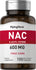 N-Acetyl Cysteine (NAC), 600 mg, 100 Quick Release Capsules