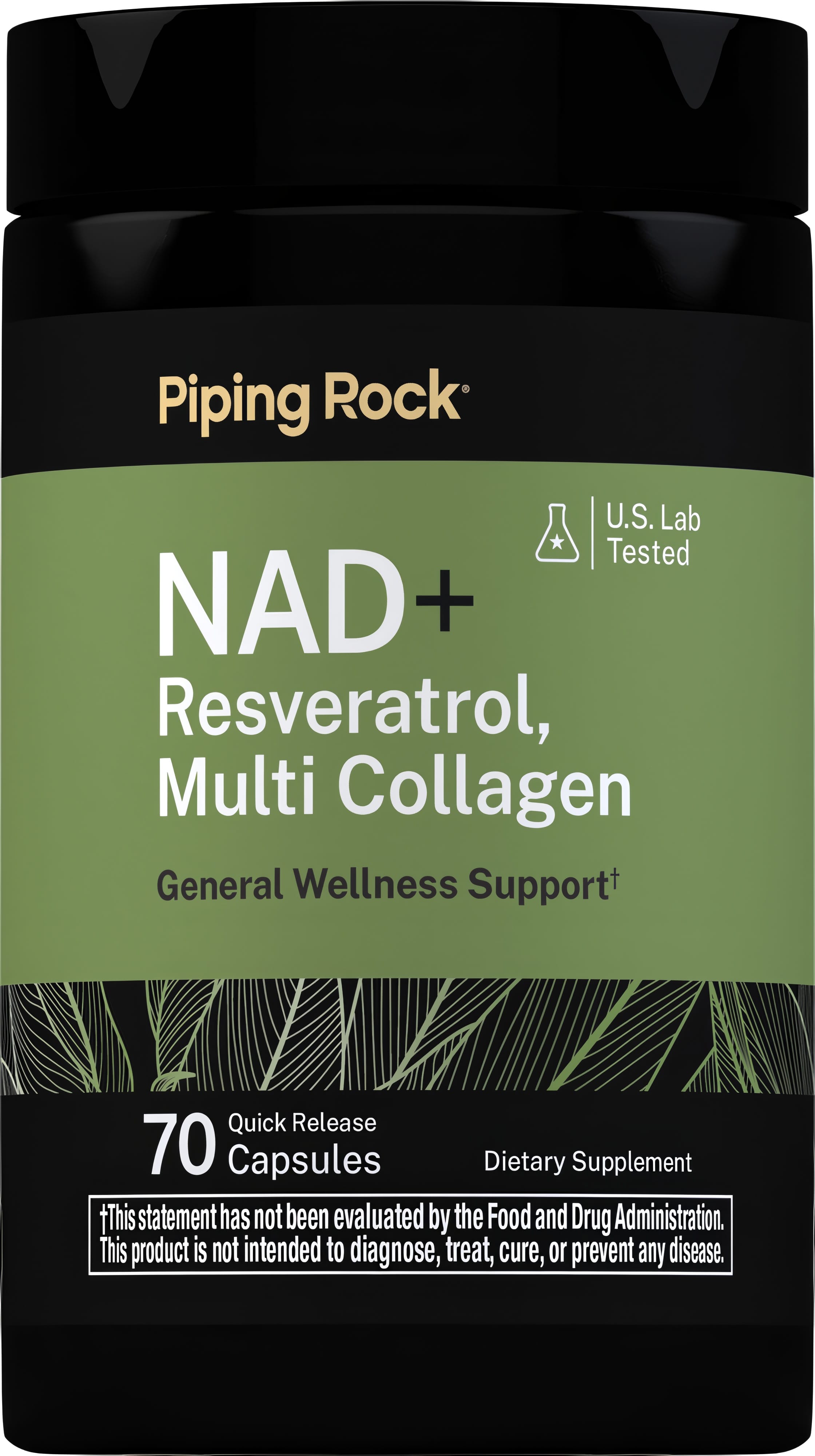 NAD + Resveratrol, Multi Collagen, 70 Quick Release Capsules