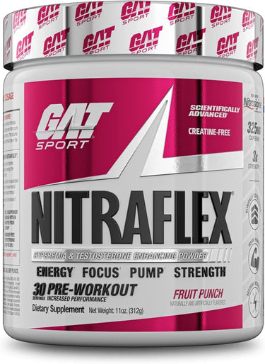Nitraflex Powder (Fruit Punch), 11 oz (312 g) Bottle