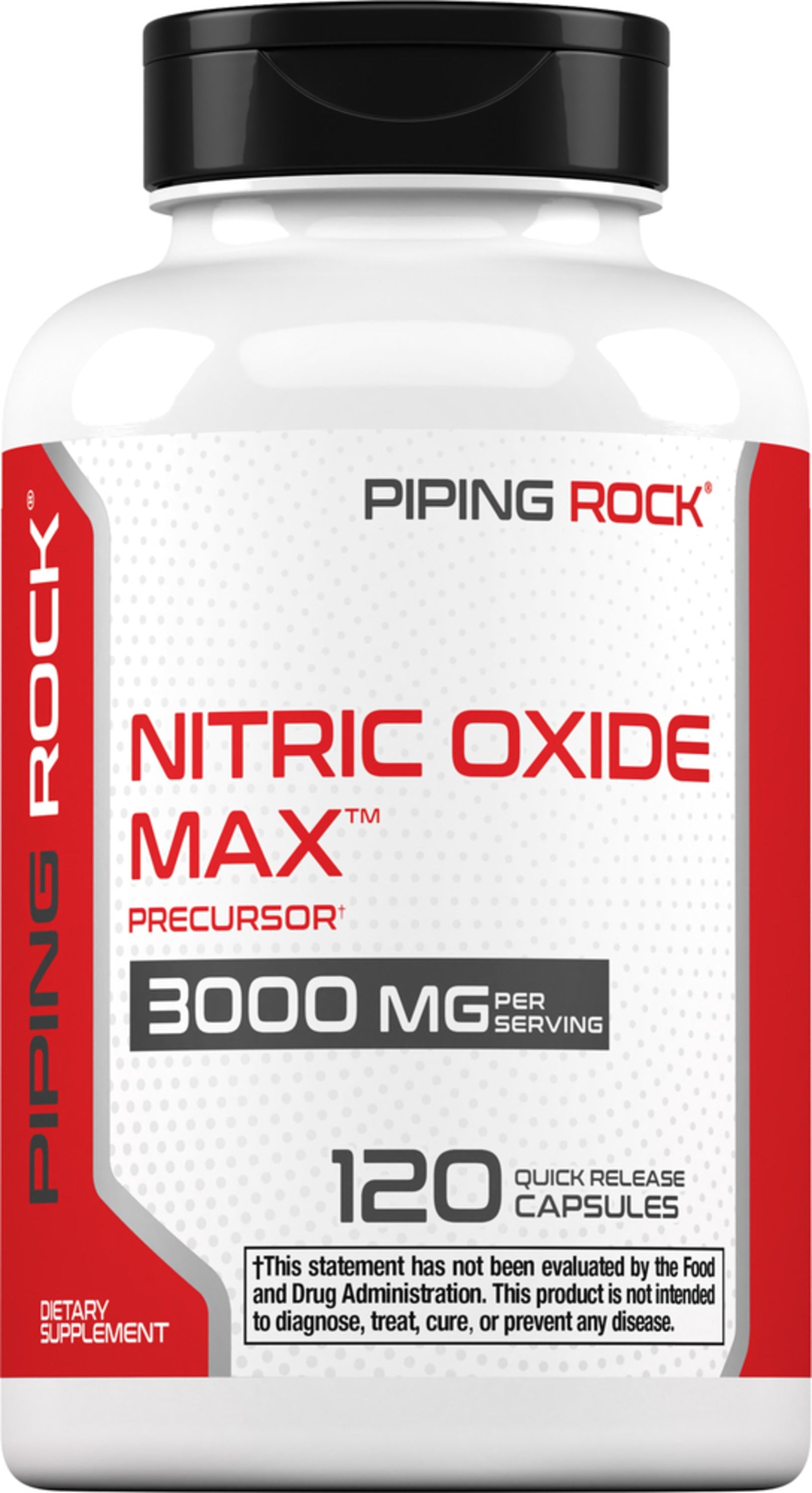 Nitric Oxide Max, 3000 mg (per serving), 120 Quick Release Capsules