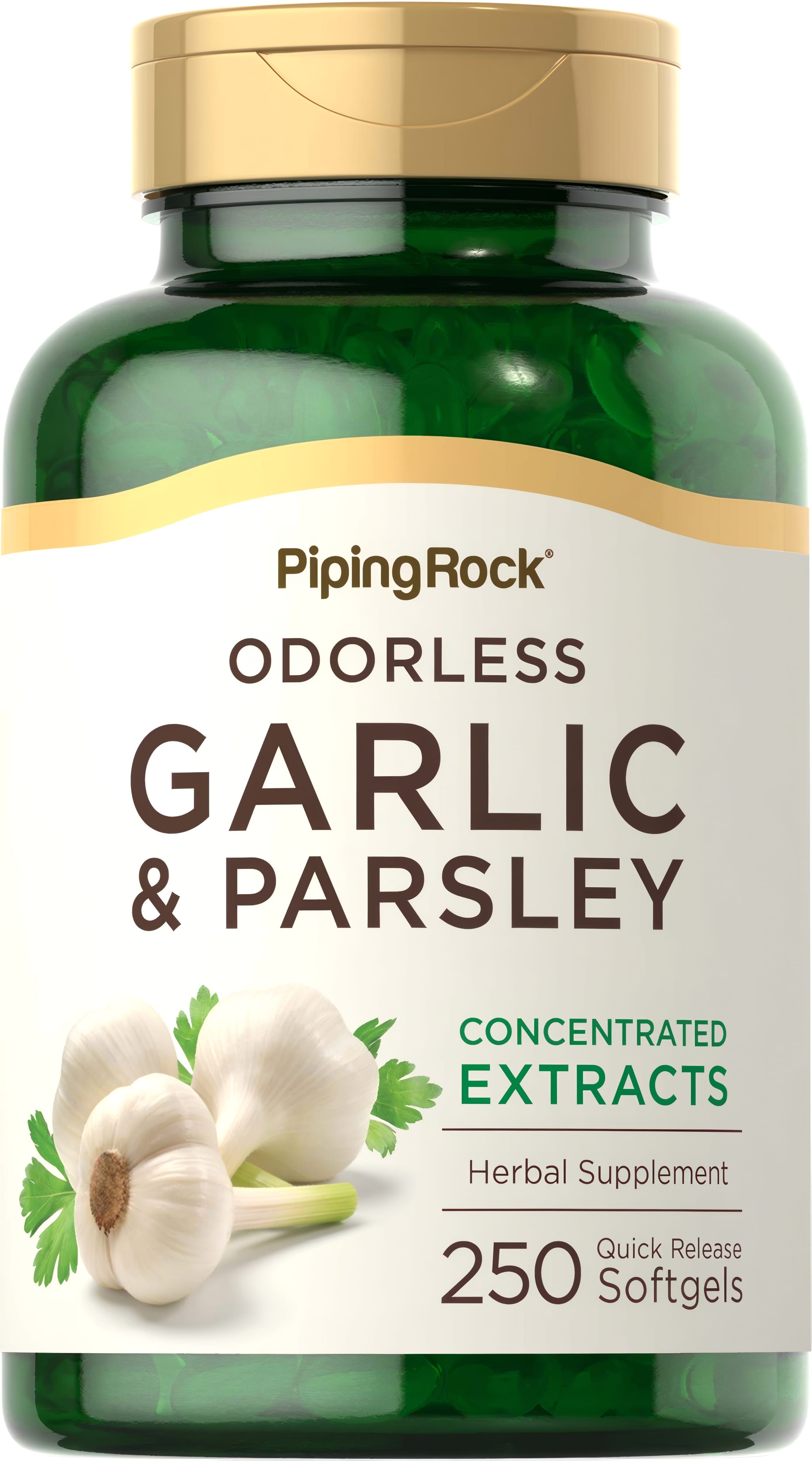 Odorless Garlic & Parsley, 250 Quick Release Softgels