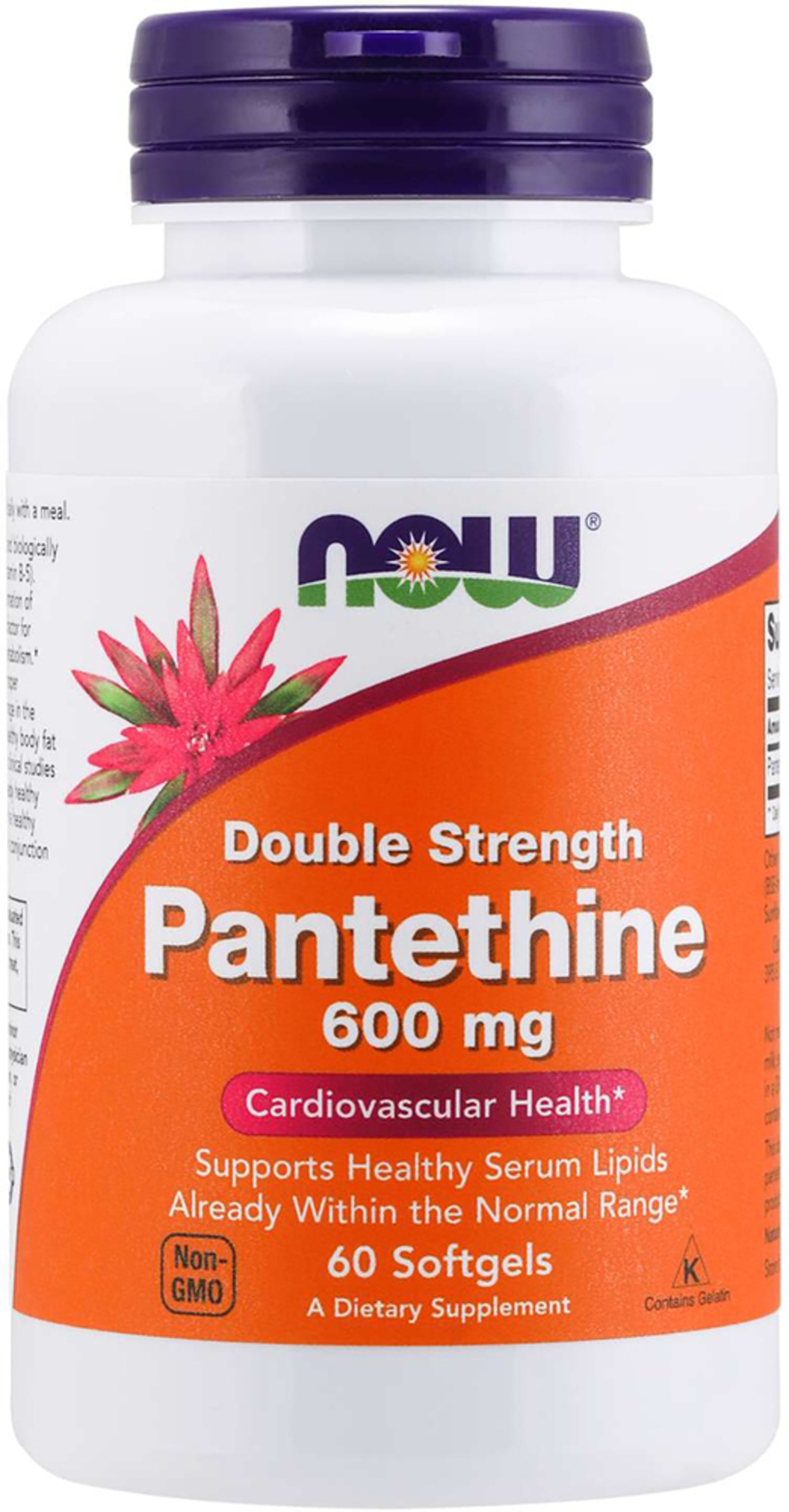 Pantethine (Coenzyme A), 600 mg, 60 Softgels