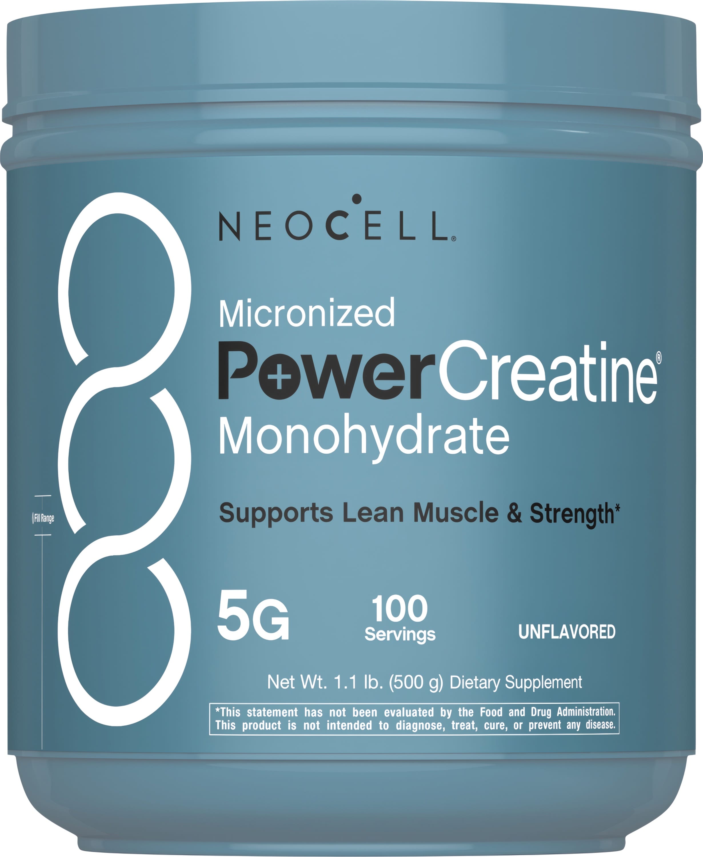 Power Creatine® Monohydrate Micronized, 1.1 lb (500 g) Bottle