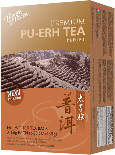 Premium Black PU-ERH Tea, 100 Tea Bags