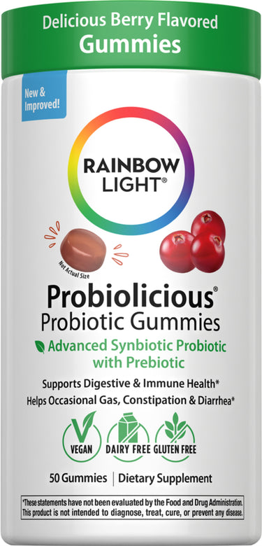 Probiolicious Probiotic Gummies, 50 Vegan Gummies