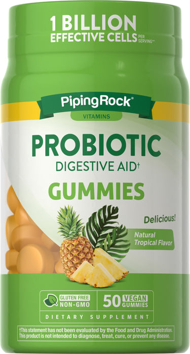 Probiotic 1 Billion (Natural Tropical), 50 Vegan Gummies