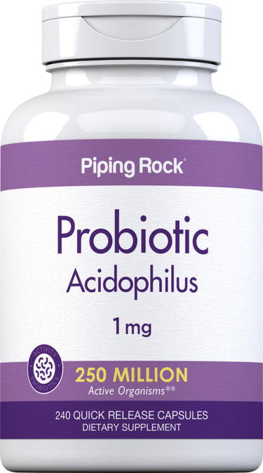 Probiotic Acidophilus 250 Million Organisms, 240 Quick Release Capsules