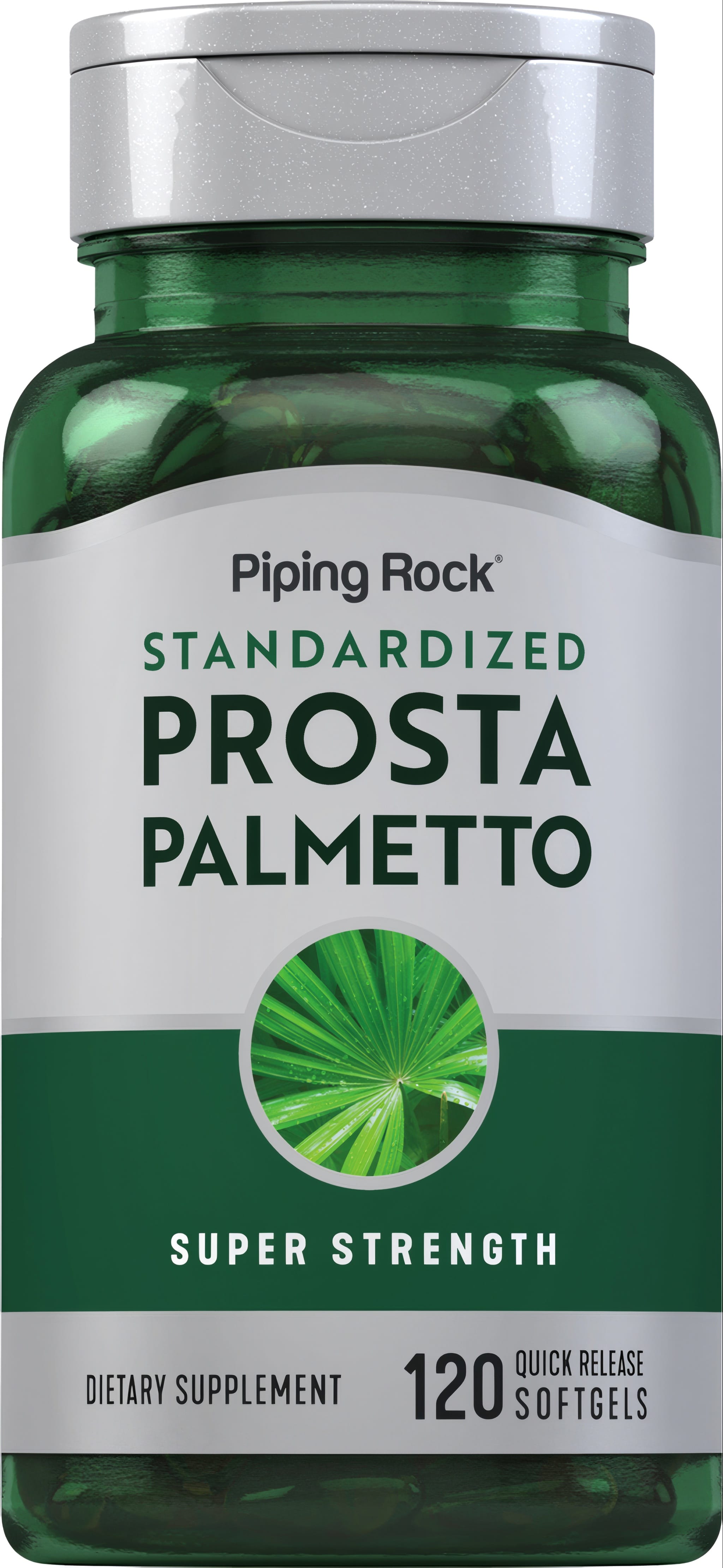 Standardized Prosta Palmetto Super Strength dietary supplement with 120 quick release softgels.