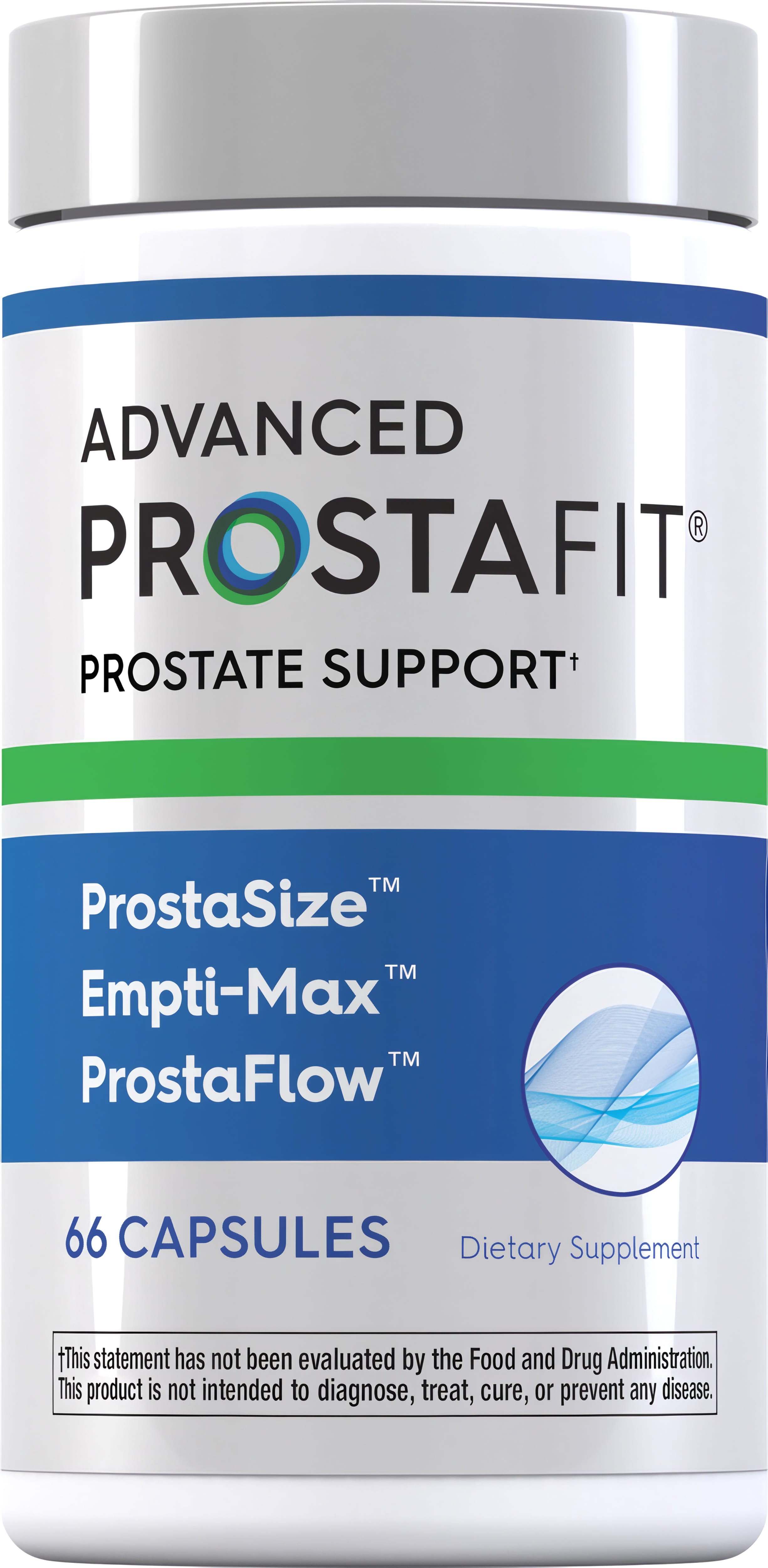 Advanced Prostafit Prostate Support with 66 capsules for men's health.