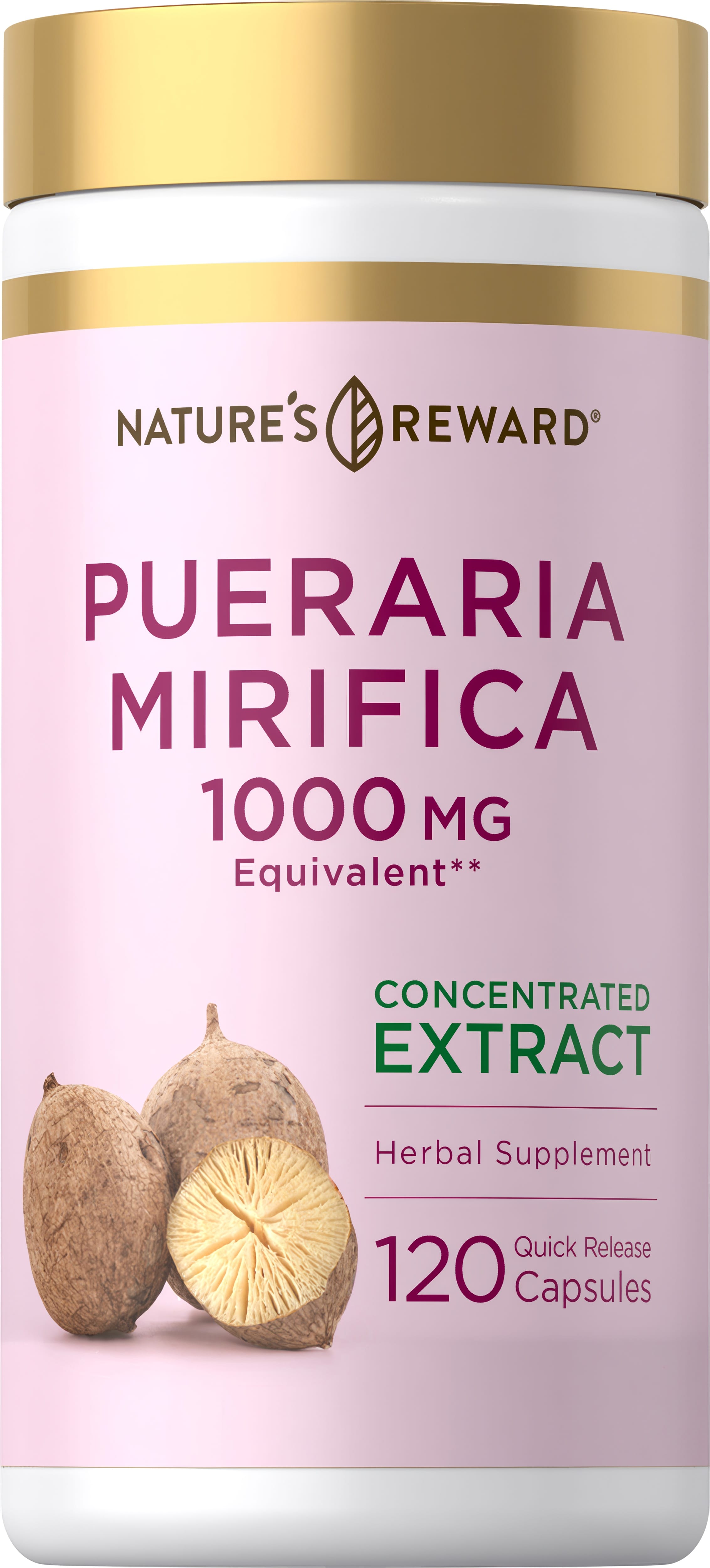 Pueraria Mirifica, 1000 mg, 120 Quick Release Capsules