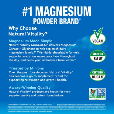CALM Powder Unflavored, 8 oz (226 g)