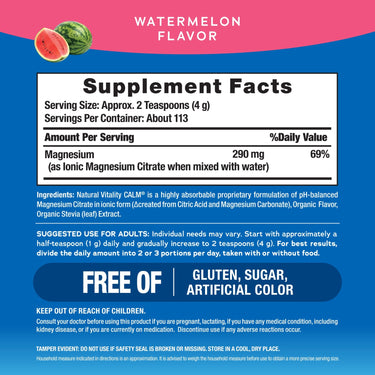 CALM Powder Watermelon, 16 oz (453 g)