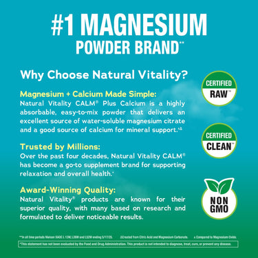 CALM plus Calcium Powder Raspberry-Lemon, 8 oz (226 g)