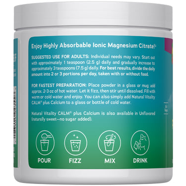 CALM plus Calcium Powder Raspberry-Lemon, 8 oz (226 g)
