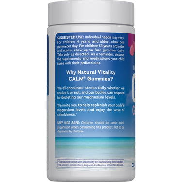 CALM Gummies Raspberry-Lemon Flavor, 60 Tasty Gummies