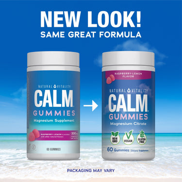 CALM Gummies Raspberry-Lemon Flavor, 60 Tasty Gummies