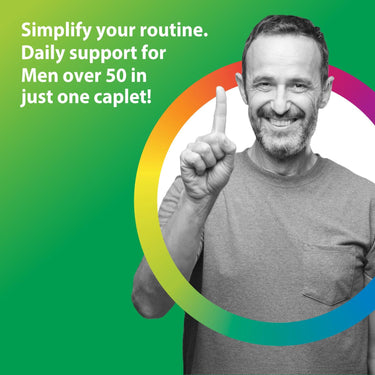 Men's One 50+ plus Real Food Nutrients, 90 Vegetarian Caplets