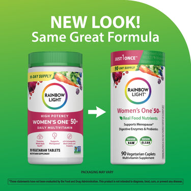 Women's One 50+ plus Real Food Nutrients, 90 Vegetarian Caplets