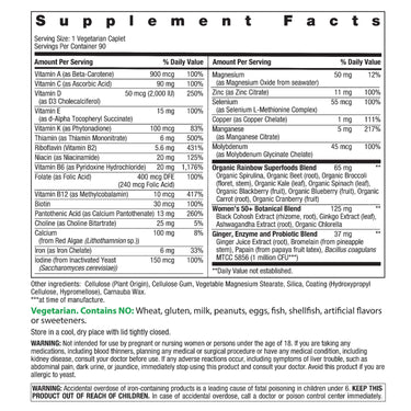 Women's One 50+ plus Real Food Nutrients, 90 Vegetarian Caplets