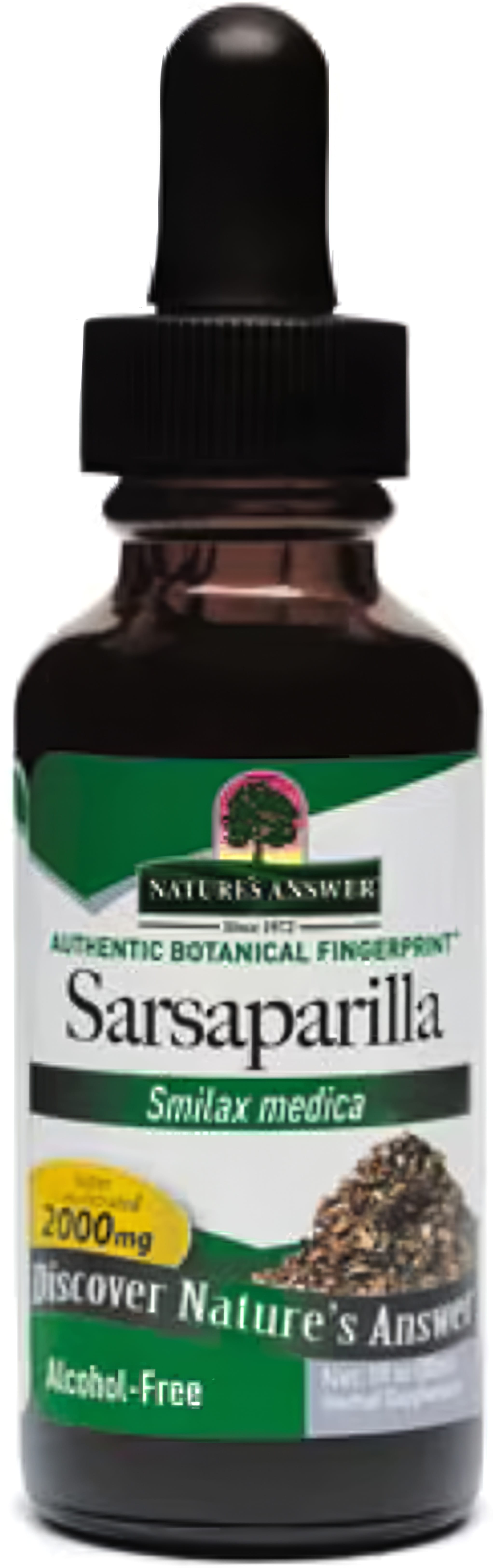 Natures Answer Sarsaparilla Liquid, 1 fl oz, Super Concentrated 2000mg, Alcohol-Free product.