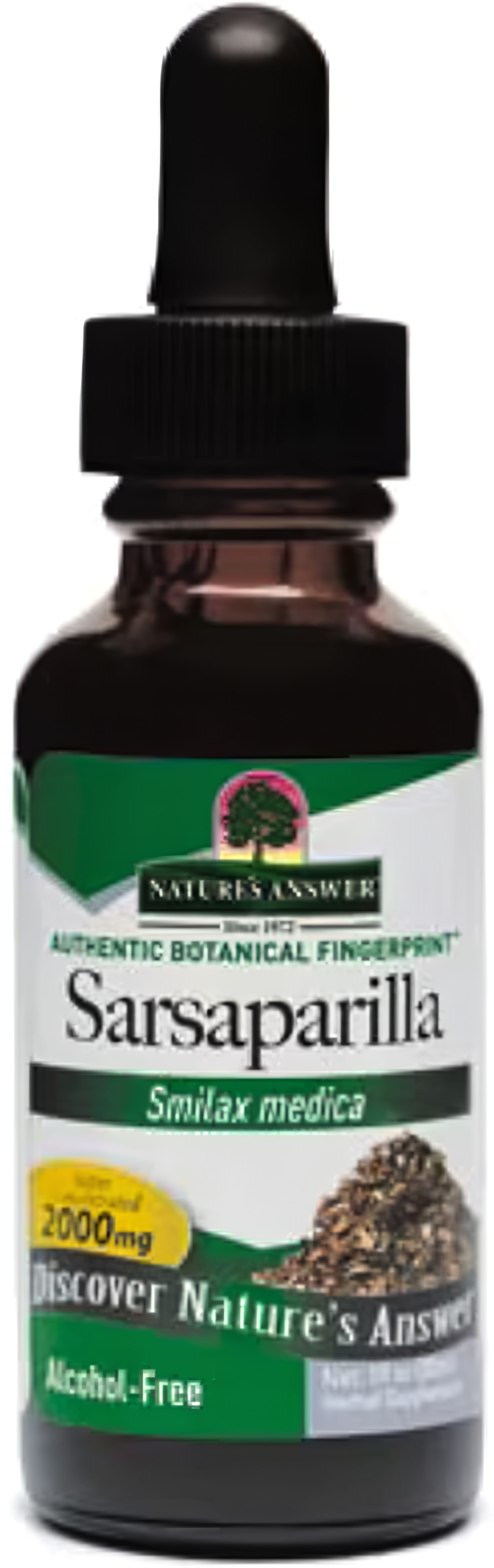 Sarsaparilla Root Liquid Extract Alcohol Free, 1 fl oz (30 ml) Dropper Bottle