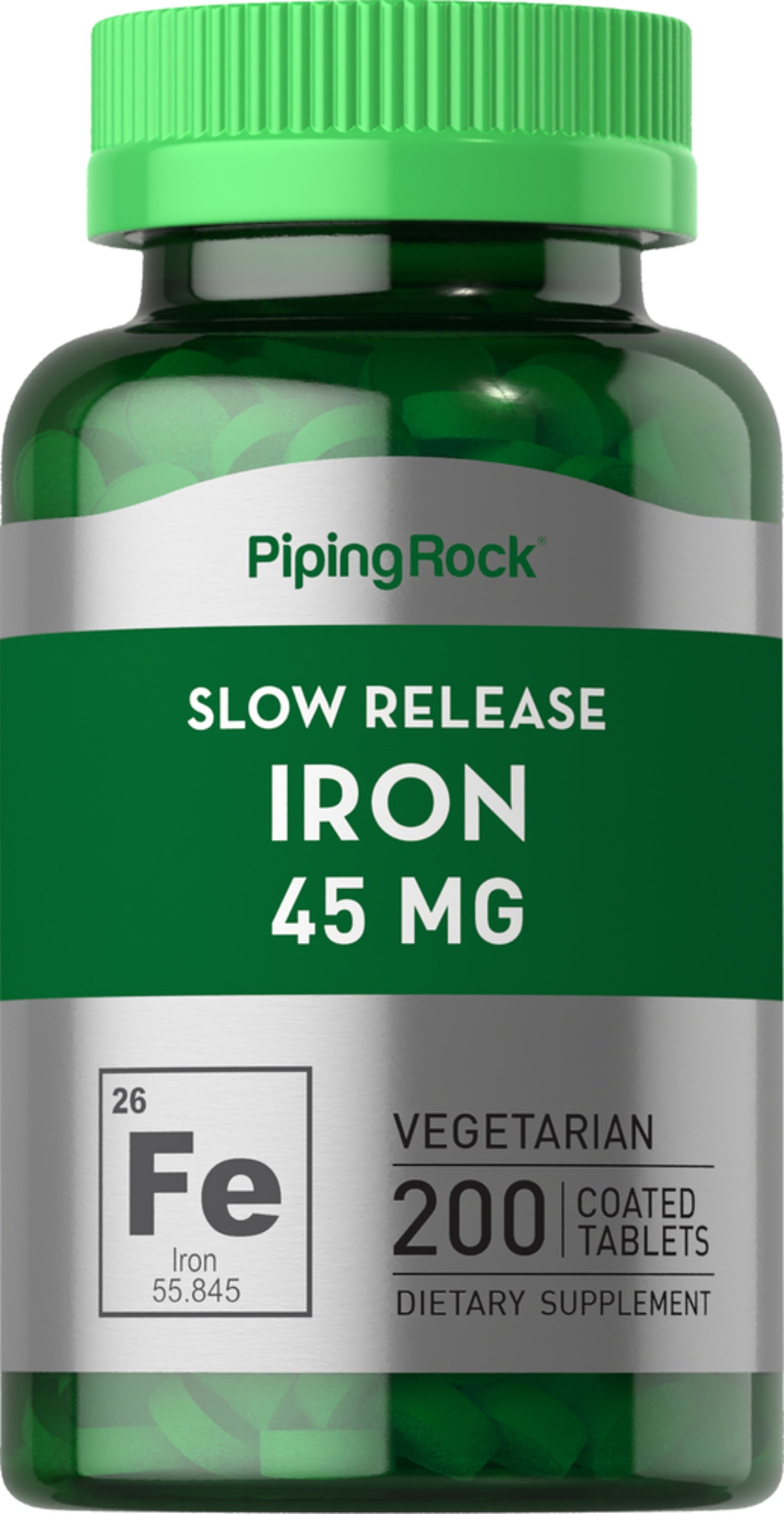 Slow Release Iron, 45 mg, 200 Coated Tablets