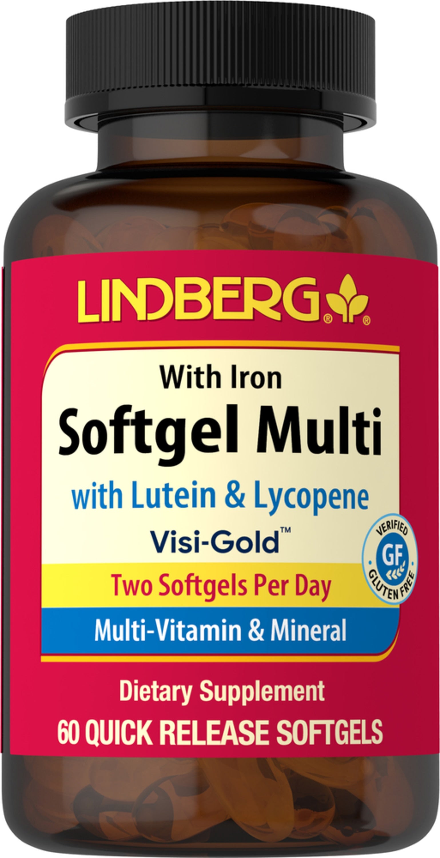 Softgel Multi with Lutein & Lycopene, 60 Quick Release Softgels