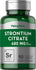 Strontium Citrate 680 mg, 90 quick release capsules in a bottle.