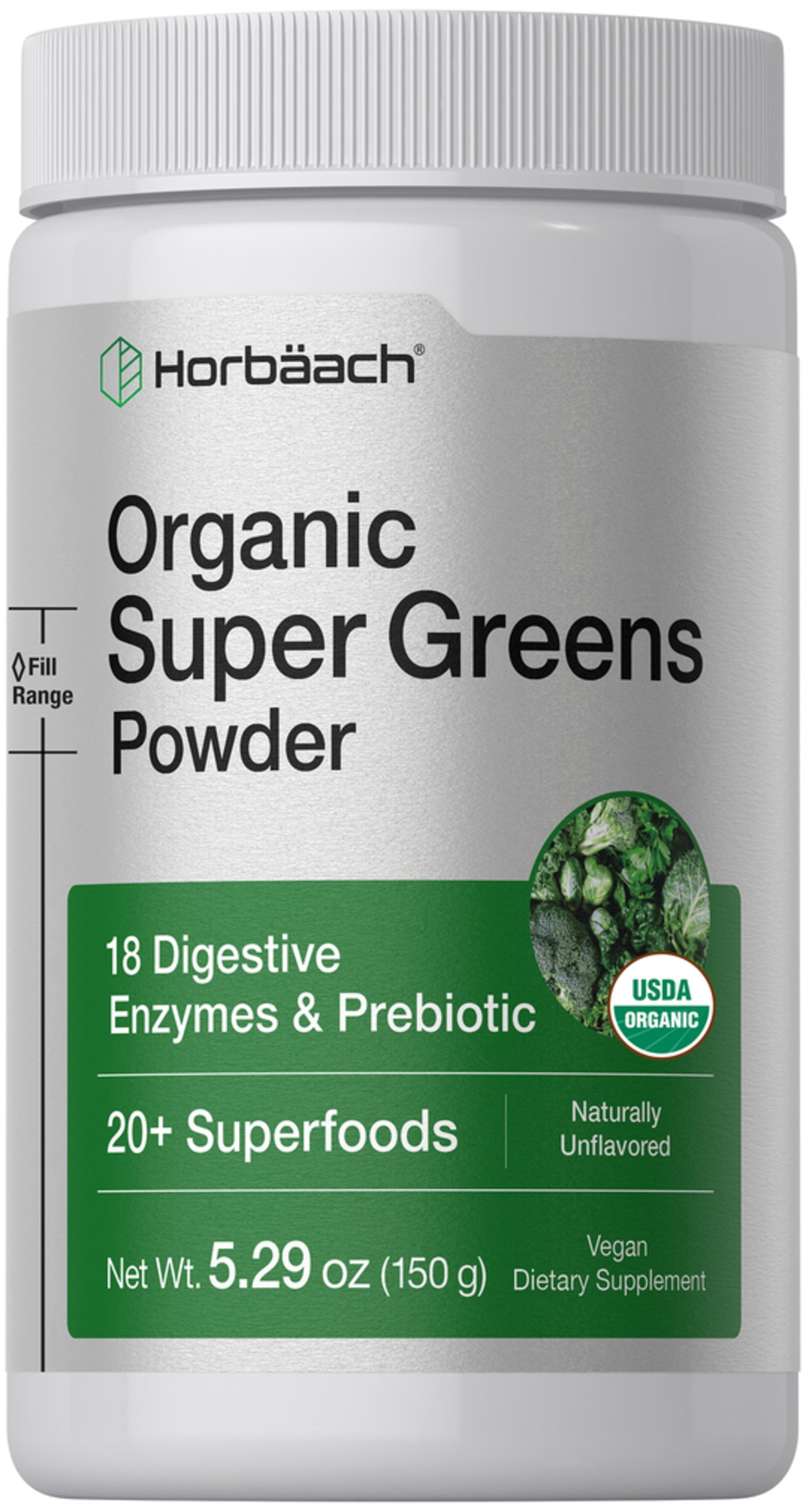 Super Greens Powder (Organic), 5.29 oz (150 g) Bottle