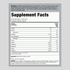 Supplement Facts panel for Fitness Labs Whey Protein, Unflavored, 5 lb container.