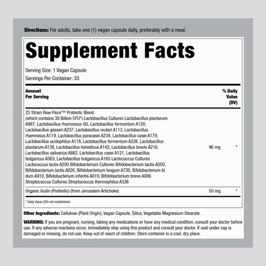 Daily Digestive Probiotic - 30 Billion CFU