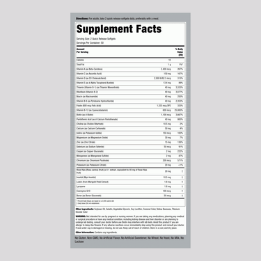 Multi-Vita (Multivitamin Mineral), 100 Quick Release Softgels