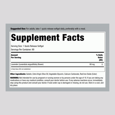 Lavender Calm, 90 Softgels