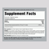 Supplement Facts for Echinacea 1300 mg Capsules, 180 count.