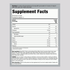 The Supplement Facts panel for MuscleFIt Protein Strawberry Ice Cream 2lb.