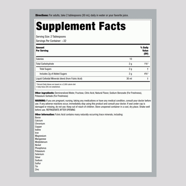 Colloidal Minerals (Raspberry), 32 fl oz (946 mL) Bottle