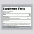 Supplement Facts panel displaying details for DIM 100 mg Complex Capsules, 90 count. Includes ingredients and nutritional information.