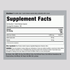 Supplement Facts panel for Biotin 5000 mcg and Keratin, 180 capsules.