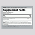 Supplement Facts panel showing L-Carnitine 500 mg Capsule details, 120 count.