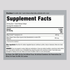 The Supplement Facts panel for CoQ10 400 mg Softgels, 60 count, displaying nutritional information and recommended usage.