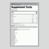 Supplement Facts panel for 100% Whey Protein Isolate Unflavored 2 lb.