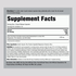 Image of the Supplement Facts panel for Green Tea 1800 mg Stand Capsules, 100 count.