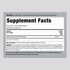 Supplement Facts panel showing Hyaluronic Acid 100 mg details.