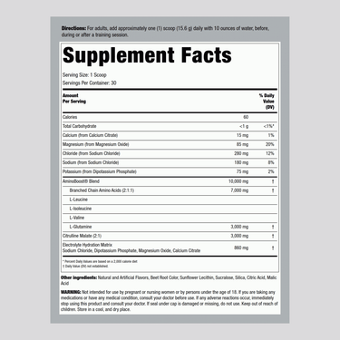 Amino Boost BCAA Powder (Juicy Watermelon Wave), 16.5 oz (483 g) Bottle