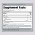 Supplement Facts panel displaying details for D-Ribose 1600 mg Capsules, with a total of 120 capsules in the bottle.