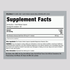 Supplement Facts label for a bottle of Kale 800 mg with 120 capsules.